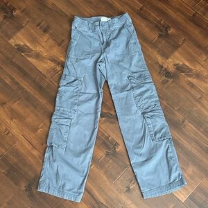 Abercrombie Kids Gray Cargo Pants, 13/14 long.
